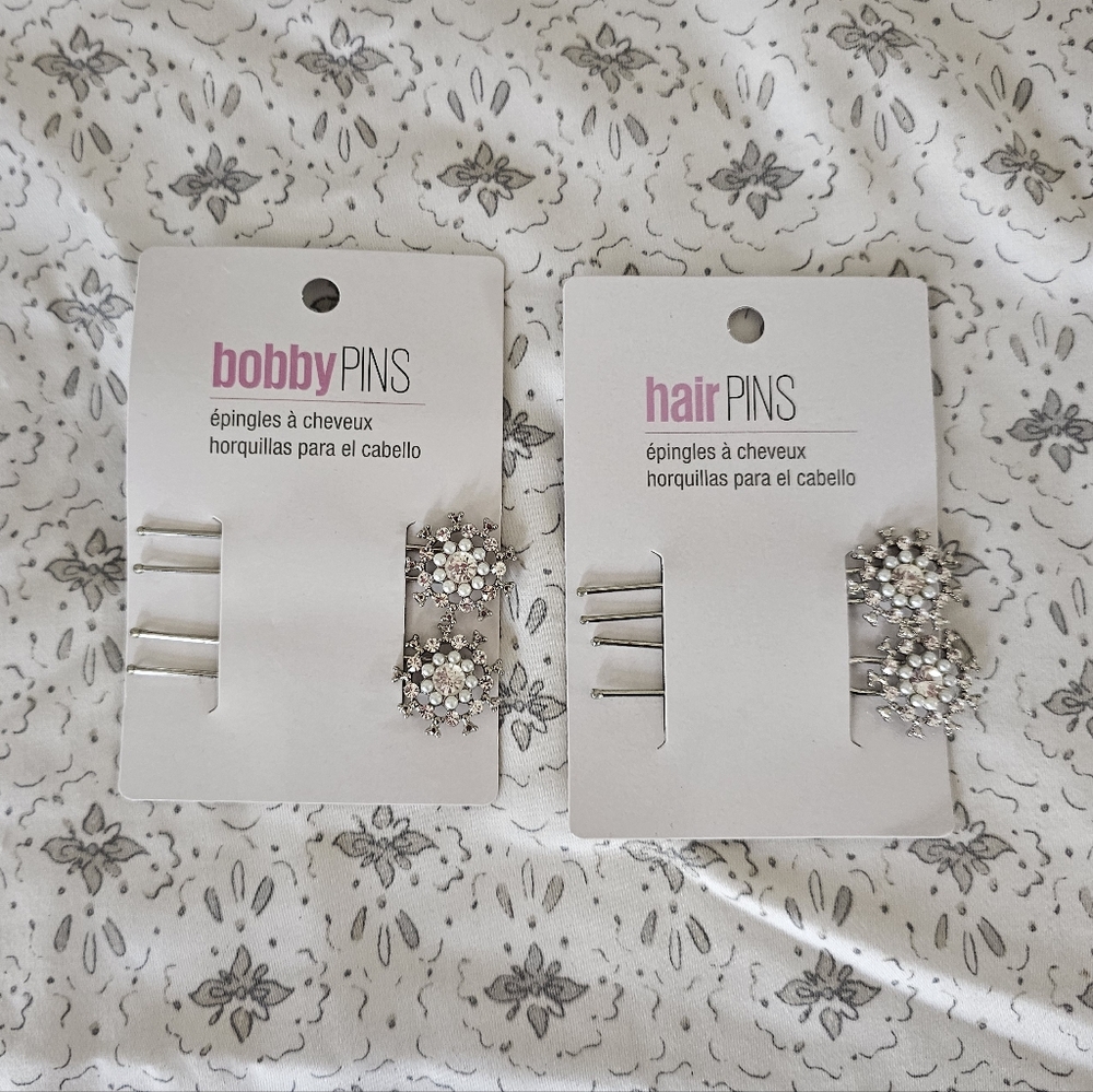 Rhinestone Hair Pins